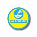 Ergomat 4in CIRCLE SIGNS Wash Hands DSV-SIGN 16 #0749 -UEN